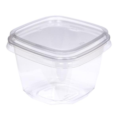 Clear PET 16oz Square Deli Container (Pack 50)