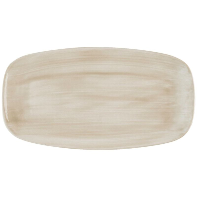 Churchill Stonecast Canvas Natural Chefs Oblong Plate 13.88x7.38" (Pack 6)