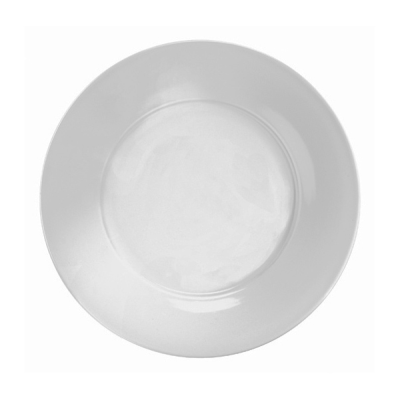Art De Cuisine Menu Porcelain Broad Rim Plate 12" (Pack 6)
