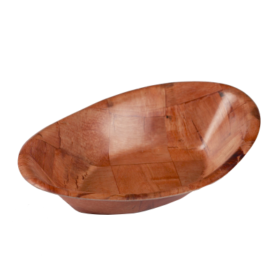 Wooden Oval Serving Bowl 12" x 9"