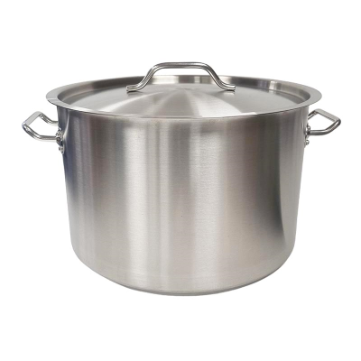 Professional Stainless Steel Casserole & Lid 40cm, 32 Litres