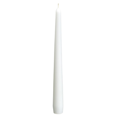 Bolsius Tapered Candles White 23 x 240mm (Pack 100)