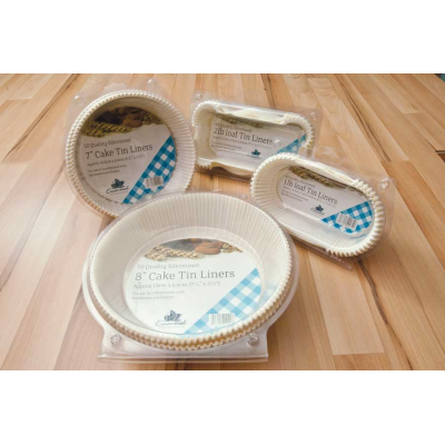 Essential Greaseproof 8” Siliconised Cake Tin Liner (Pack 50)