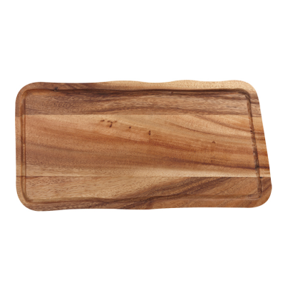 Acacia Wooden Rectangular Board with Groove Acacia Wooden 15x30x2cm