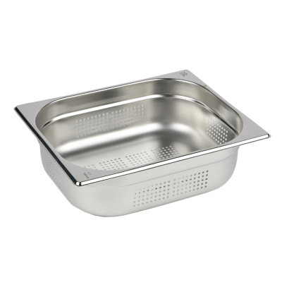 Gastronorm Pan Stainless Steel 1/2 100mm Deep Perforated