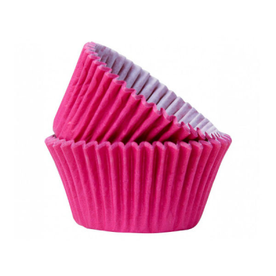 Hot Pink Muffin Cases (Pack 50)