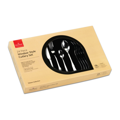 Windsor 18/0 24 Piece Boxed Cutlery Set