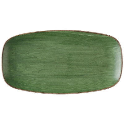 Churchill Stonecast Sorrel Green Chefs Oblong Plate 11.75 x 6" (Pack 12)