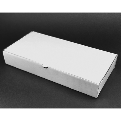 Corrugated Box, Large, White, 318 x 155 x 48 mm (Pack 100)