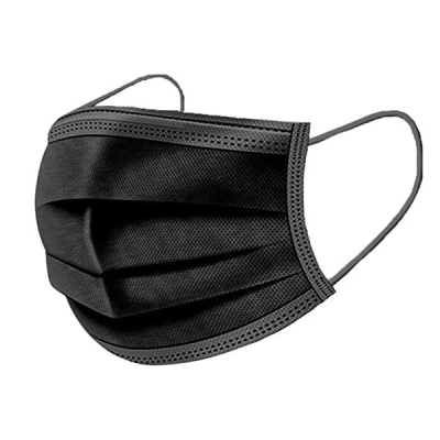 Non-Medical Disposable Face Mask Black (Pack 50)