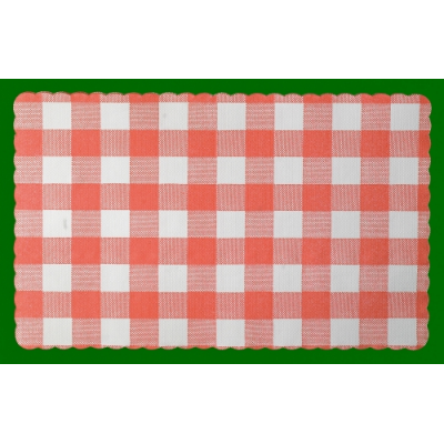 Red Gingham Placemats 25x35cm (Pack 250)