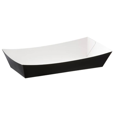 Black Cardboard Large Meal Tray (Pack 125)