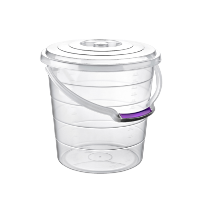 Hobby Clear Plastic Cleaning Bucket with Lid 15 Litre
