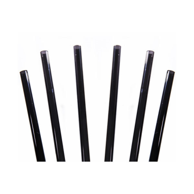 Black Frappe Straws 4" x 4.3mm (Pack 1000)