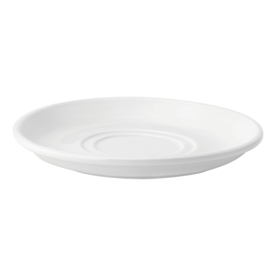 Pure White Double Well Saucer 7" (17.5cm)