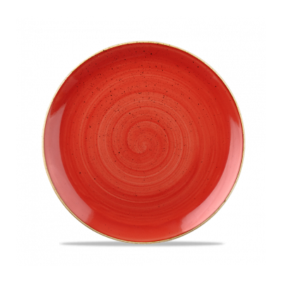 Churchil Stonecast Berry Red Evolve Coupe Plate 8.67"