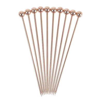 Ball Garnish Pick Copper Plated (Pack 10)