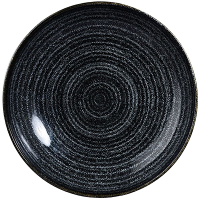 Churchill Studio Prints Charcoal Black Coupe Bowl 7.25" (Pack 12)
