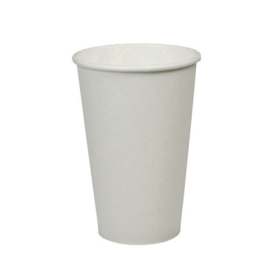 Plain White Hot Drink / Coffee Cup 16oz (Pack 50) [500]