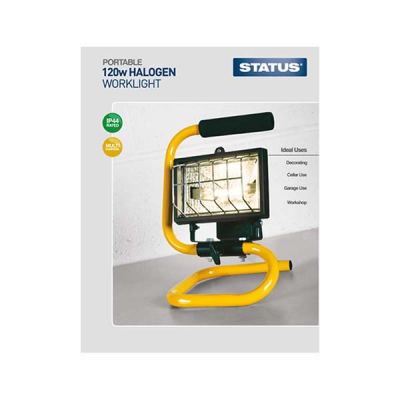 Status Halogen Work Light 120w with 1 Meter Cable