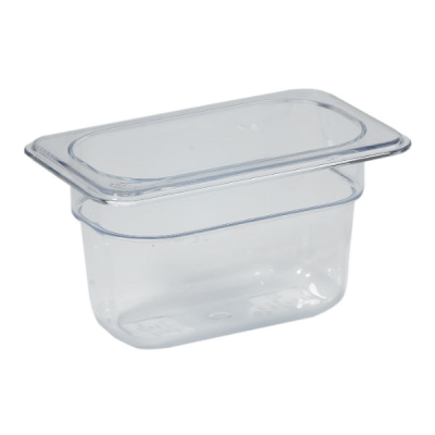 Gastronorm Pan Clear Polycarbonate 1/9 100mm Deep