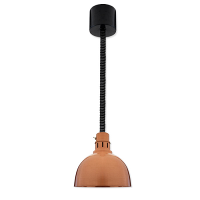 Baselite FW500 Copper Shade Heat Lamp with Pulley