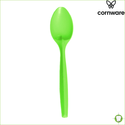 Cornware Biodegradeable Spoon 7" Green (Pack 50)