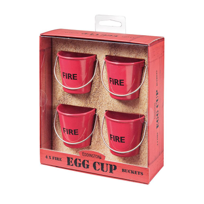 Egg Cup Pails / Buckets Red Fire (Pack 4)