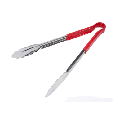 Colour Coded Steel Utility Tong Red 12"