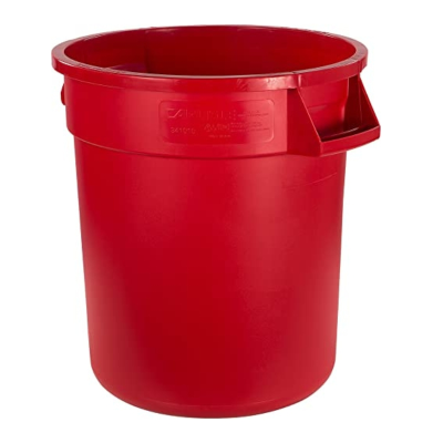 Bronco Red Round Ingredient Bin Food Container 38 Litre