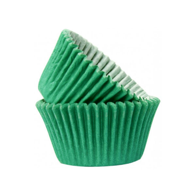 Dark Green Muffin Cases (Pack 50)