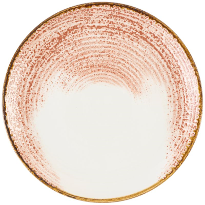 Churchill Homespun Accents Coral Evolve Coupe Plate 11.25" (Pack 12)