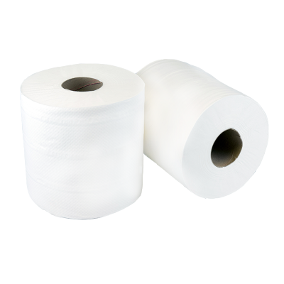 White Centre Feed Rolls 170mm x 104m Embossed (Pack 6)