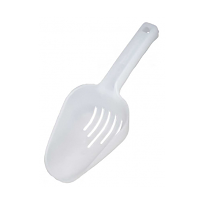 Clear Plastic Slotted Ice Scoop