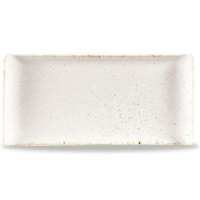 Churchill Stonecast Hints Barley White Rectangle Buffet Tray 12" (Pack 6)