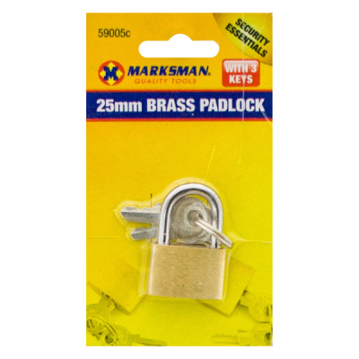 Marksman Brass Padlock 25mm