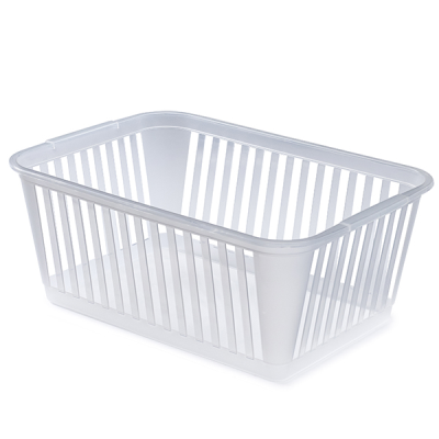 Whitefurze Plastic Handy Basket 37cm Clear