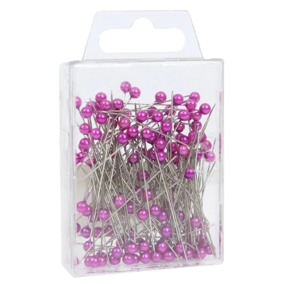 Round Headed 4cm Lavender Pearl Pins (Pack 144)