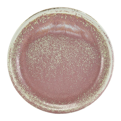 Genware Terra Porcelain Rose Coupe Plate 19cm