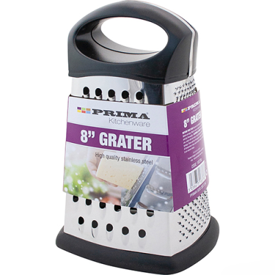 Prima Stainless Steel Grater 4 Sided 20cm (8")