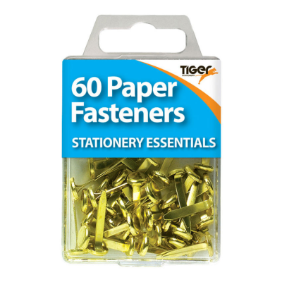 Tiger Paper Fasteners (Pack 60)