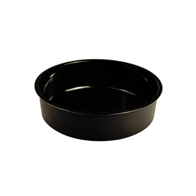 Fingerfood Black Plastic Disposable Dish 240ml 11.7cm (Pack 20)