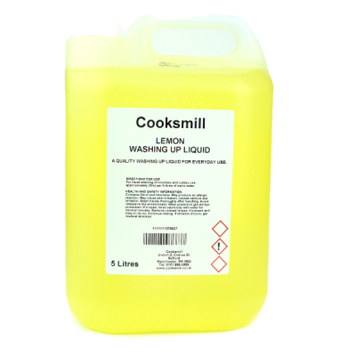 Cooksmill Standard Washing Up Liquid Lemon 10% (5 Litre)