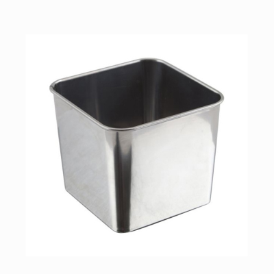 Serving Square Tub Stainless Steel 8 x 8 x 6cm
