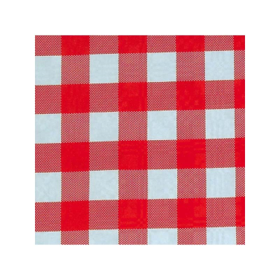 Disposable Paper Folded Slip Cover Red Gingham 90x88cm (Pack 25)