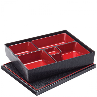 Bento Box 10.5 x 8.25" (27 x 21cm) - 5 Compartment