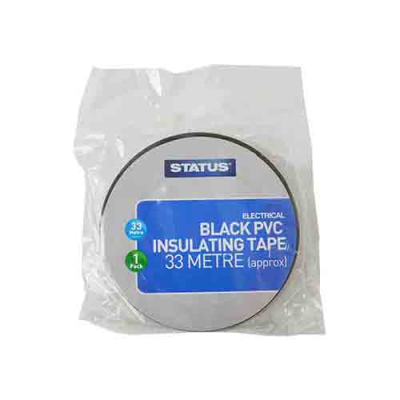Status PVC Electrical Tape Black 33 Meter