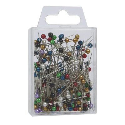 Round Headed 4cm Assorted Pearl Pins (Pack 144)