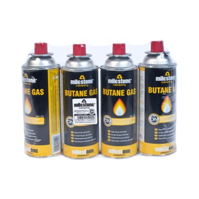 Milestone Butane Gas Cartridge 227g (Pack 4)