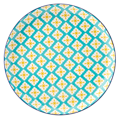 Cadiz Blue & Yellow Plate 10.5"